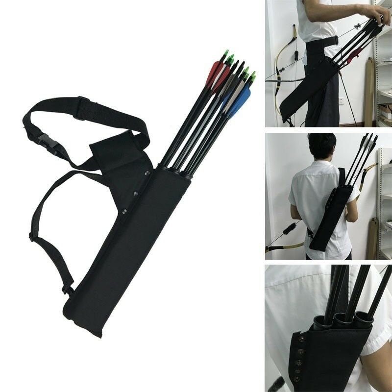 Archery Quiver Bracket 3 หลอดเอวกลับไหล่ 3 หลอดสั่นอุปกรณ์ยิงธนู