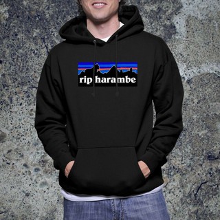 RIP Harambe patagonia เสื้อกันหนาวมีฮู้ดสำหรับผู้ชาย