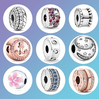 Pandora ขายดี จี้ลูกปัดเงินแท้ 925 รูปหัวใจ เครื่องประดับ สําหรับผู้หญิง ของขวัญวันเกิด p825