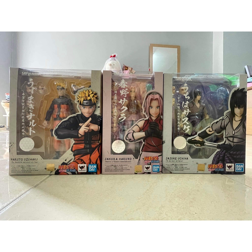 SH Figuarts (Naruto Uzumaki , Sasuke Uchiha , Sakura Haruno) ของแท้ ลิขสิทธิ์จากญี่ปุ่น แมวทอง