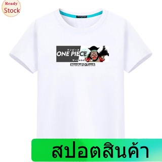 เสื้อยืดกีฬา เสื้อยืดแขนสั้น One Piece Male Cartoon Anime Peripheral Youth Round Neck Summer Cotton Luffy Sauron T-shirt