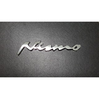 (1ชิ้น) NISMO LOGO โลโก้ติดท้ายรถ รถค่ายนิสสัน ทุกรุ่น 15 เซนติเมตร ชุบโครเมี่ยม NISSAN สติ๊กเกอร์ ตัวเขียน ป้ายรุ่น