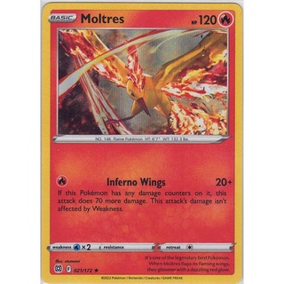 [Pokémon] Moltres Rare from Sword &amp; Shield-Brilliant Stars