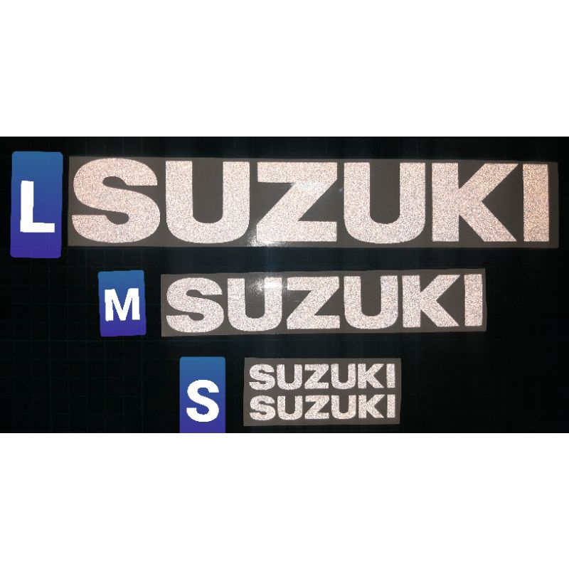 สติ๊กเกอร์ SUZUKI งานไดคัท งานตัดสะท้อนแสง มี3 ขนาด