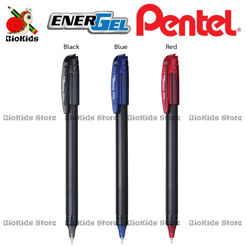 Pentel energel stick BLN415 I ปากกาเจล หัว 0.5 สีปลอกตรงกับสีหมึก