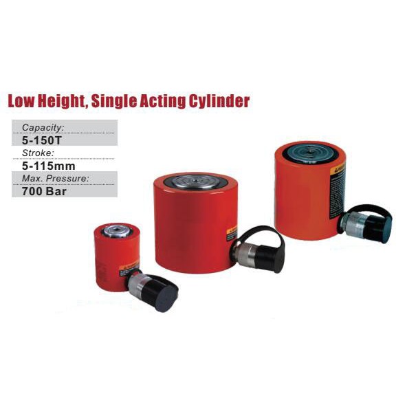 กระบอกเเม่เเรงไฮดรอลิคเเบบเตี้ย 10 ตัน รุ่น ESL-101 กระบอกสั้น กระบอกเตี้ย กระบอกไฮดรอลิค SHORT HYDR