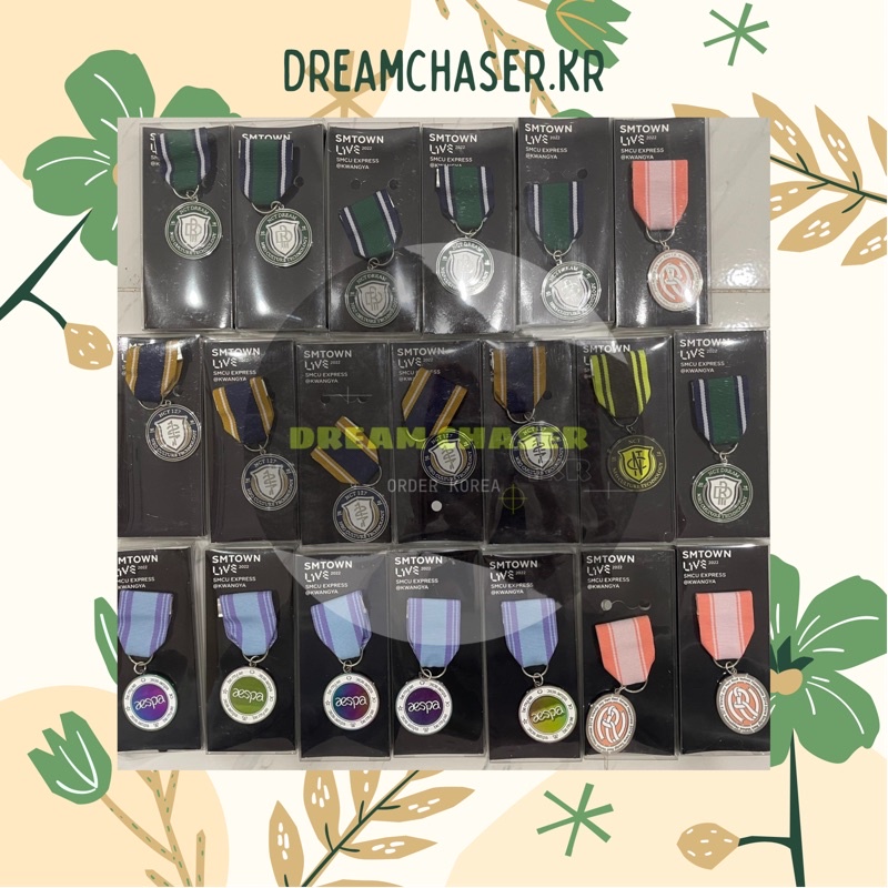 เหรียญกวางยา BADGE - NCT RED VELVET AESPA - SMCU EMBLEM BADGE