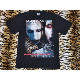 เสื้อ MARILYN MANSON OVP OVERPRINT BOOTLEG เสื้อวง เสื้อทัวร์ เสื้อลายวงมารีลีนแมนสัน สวยมาก