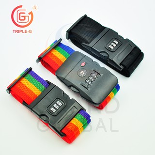 TRIPLE-G l สายรัดกระเป๋าเดินทาง สายรัด กระเป๋า เดินทาง แบบล็อค 3 รหัส (3รุ่น)