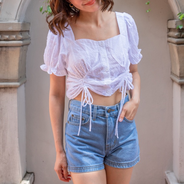 SBS001-37,38 : เสื้อครอปผ้าคอต