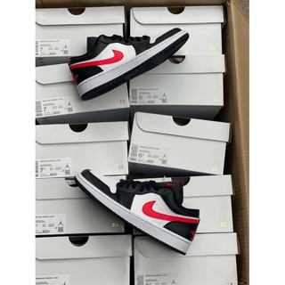 🤓Jordan 1 Low Black Siren Red