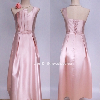 Maxi Lolipop Pink ชุดราตรีจับจีบอกสวยหรู