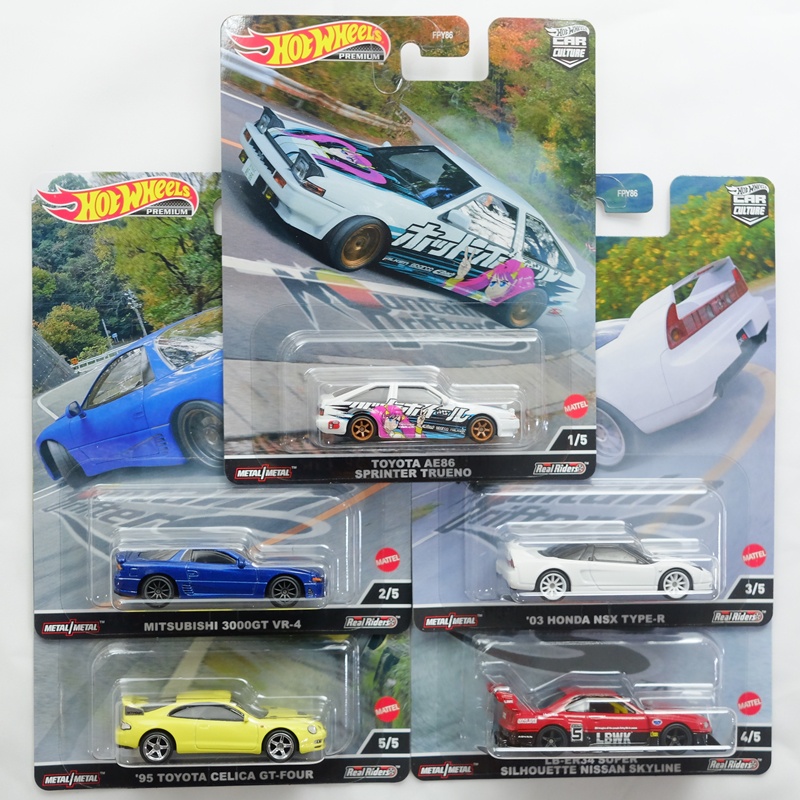 Hot Wheels รถเหล็ก Car Culture ชุด Mountain Drifters ครบชุด 5 คัน ของใหม่ ล้อยาง