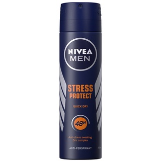 Nivea นีเวีย เมน สเตรส โพรเทค สเปรย์ระงับกลิ่นกาย สำหรับผู้ชาย (150 มล.)