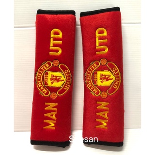 หุ้มเข็มขัดนิรภัยรถยนต์ หุ้มเบลท์ ลาย#MAN UTD. แมนยู