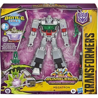 Transformers Bumblebee Cyberverse Adventures Battle Call Trooper Class Megatron, Voice Activated Energon Power Lights