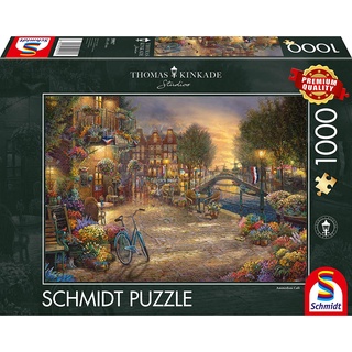 จิ๊กซอว์ Schmidt - Amsterdam Cafe  1000 piece  (ของแท้  มีสินค้าพร้อมส่ง)