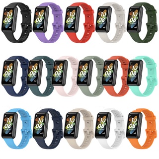 สายนาฬิกาข้อมือซิลิโคน แบบเปลี่ยน สําหรับ Huawei Band 7 Honor Band 7 Smart Watch case band7