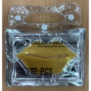 moods collagen gold lip mask 10sheet แพ็ค10ชิ้น ราคา30บาท