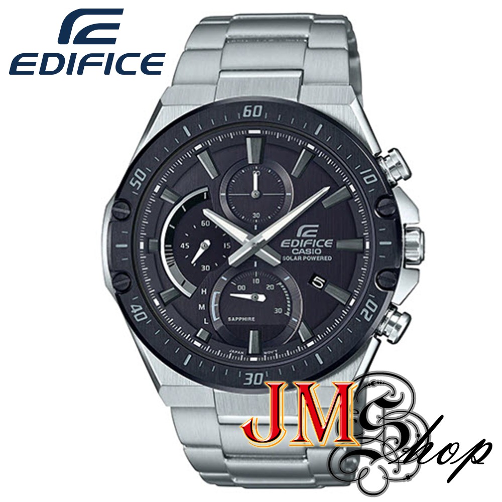 CASIO EDIFICE SOLAR นาฬิกาข้อมือผู้ชาย สายสแตนเลส รุ่น EFS-S560DB-1AVUDF