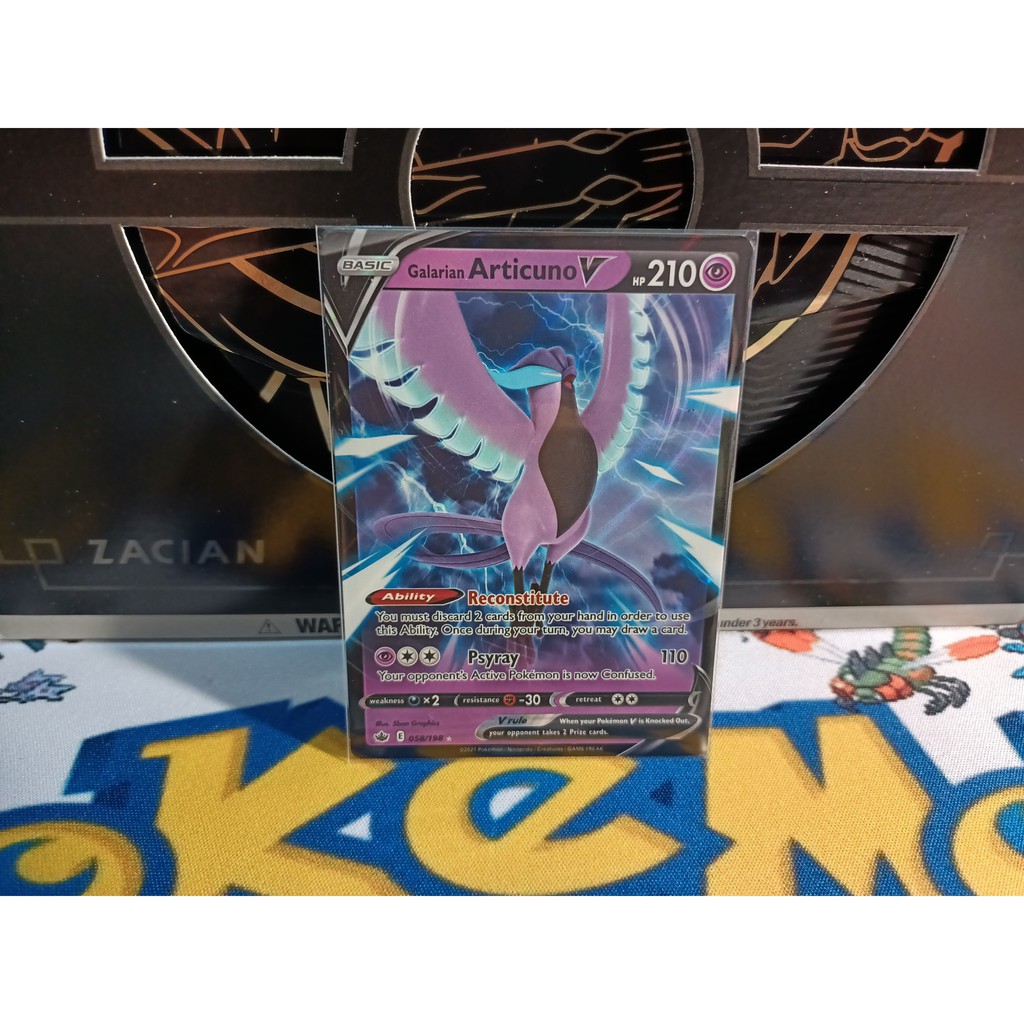 Pokemon Card "Articuno V 058/198" ENG Chilling Reign