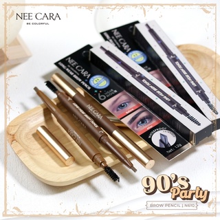 NEECARA 90S PARTY LONG-WEAR BROW PENCIL N610 นีคาร่า 90S ปาร์ตี้ ลอง แวร์ บราว เพนซิล จัดแต่งทรงคิ้วให้ตั้ง คิ้วสวย