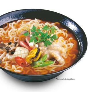 NONGSHIM CHAMPONG NOODLE SOUP SQUID FLAVOR จัมปง นู้ดเดิ้ล ซุป (บะหมี่กึ่งสำเร็จรูปรสปลาหมึก) 124 g.