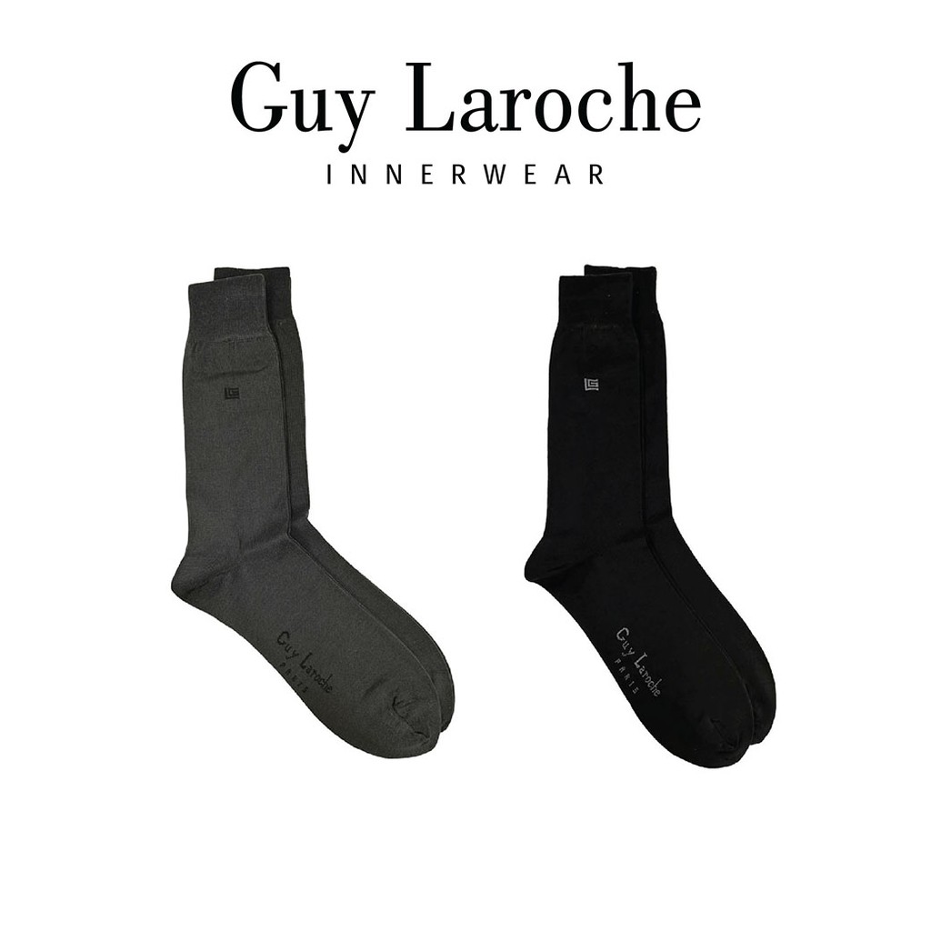 Guy Laroche ถุงเท้าธุรกิจชาย มีให้เลือก 2 สี Pack 2 (JSB1967)