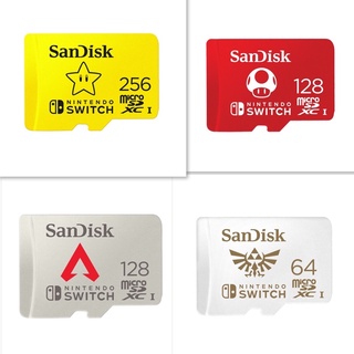 (มือ1 พร้อมส่ง) SanDisk microSDXC-Card สำหรับ Nintendo Switch ของแท้ หล่อเท่ ประกันตลอดการใช้งาน