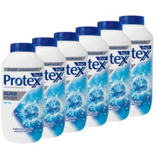 สุดยอด! PROTEX โพรเทคส์ แป้งเย็น สูตรเมนทอล แคปซูล ขนาด 140กรัม ยกแพ็ค 6กระป๋อง (สินค้ามีคุณภาพ) โพรเทคซ์ โพรเทก โพรเทกซ