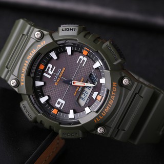 Casio watch พลังแสงอาทิตย์ รุ่น AQ-S810W-3AV -นาฬิกาข้อมือ สายเรซิ่น - ของแท้ 100% รับประกัน 1ปีเต็ม