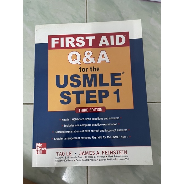 textbook fisrt aid q&a for the usmle step1 mcgrawhill