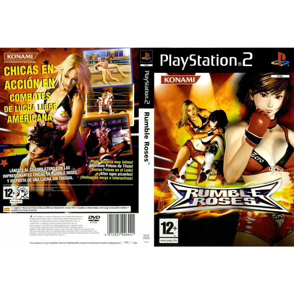 แผ่นเกมส์ PS2 Rumble Roses   คุณภาพ ส่งไว (DVD)