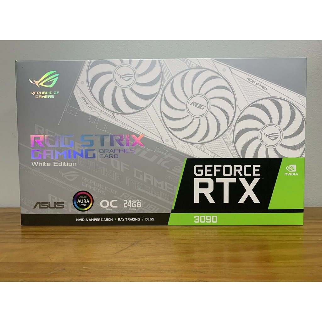 Asus Geforce Rtx 3090 Rog Strix Gaming 24gb Gddr6x White Edition Shopee Thailand 3453