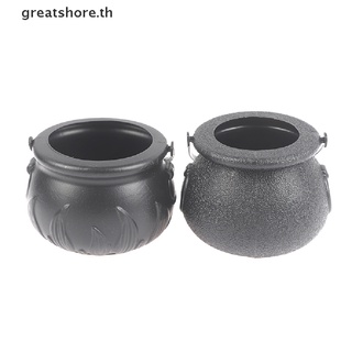 Greatshore ถังใส่ขนม ลายฟักทอง แม่มด 6 ชิ้น สําหรับปาร์ตี้ฮาโลวีน