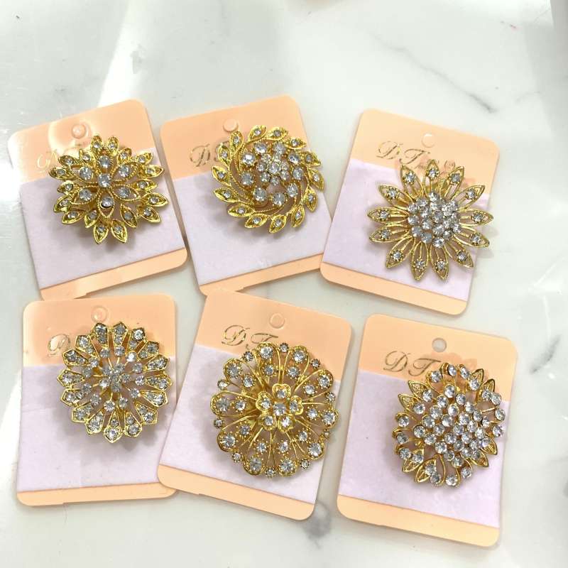 Vintage Jewelry เข็มกลัด ลายดอกไม้ แฟชั่น คลาสสิก รูปที่ 4