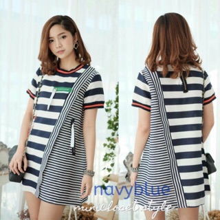 Stripe Linen Cotton Dress