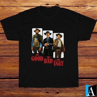 เสื้อยืดโอเวอร์ไซส์เสื้อยืด พิมพ์ลาย The Bad And The Ugly Movie DiyS-3XL