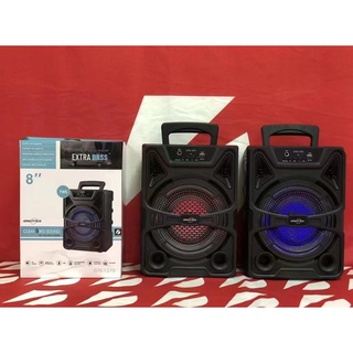 ลำโพงบลูทูธ 8 นิ้ว ลำโพง รุ่นGTS-1270  มีหูหิ้วพกพาง่าย Bluethoot USB TF กร์าด