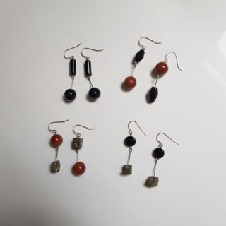 Meteorite stardust earrings