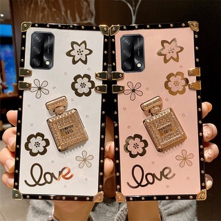 Samsung Galaxy A51 A71 A10 M10 A20 A30 A50 A70 A750 A10S A31 three-dimensional diamond luxury perfume bottle fashion square phone case