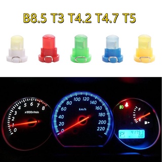 แผงหน้าปัดรถยนต์ LED B8.5D T3 T4.2 T4.7 T5 สีฟ้า แดง เขียว 1 ชิ้น