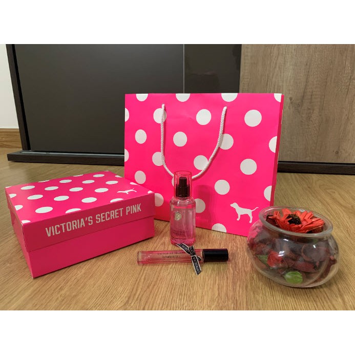 Victoria’s Secret PINK Bag 👜✨- ถุงกระดาษ กล่องของขวัญ Victoria’s Secret Pink แท้