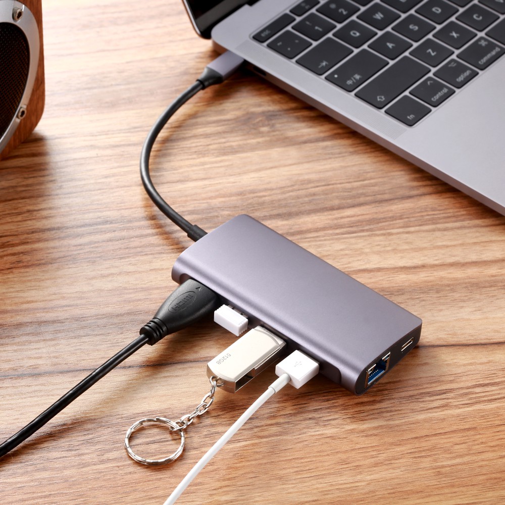 8 In 1 อะแดปเตอร์ Macbook Air 13 Adapter Hdmi Rj 45 เครือข่าย ...