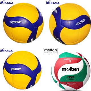 Mikasa ลูกวอลเลย์บอลมาตรฐาน No. 5 V300W V200W V330W MVA300 MVA330 moltenV5M5000M