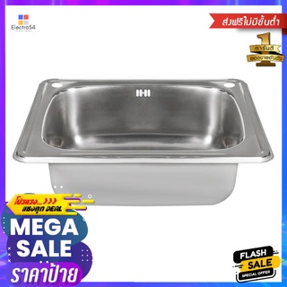 ซิงค์ฝัง 1หลุม MEX D60B สแตนเลสBUILT-IN SINK 1B MEX D60B STAINLESS STEEL