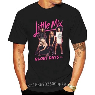 เสื้อยืดผ้าฝ้ายพิมพ์ลายขายดี เสื้อยืดคอกลม แขนสั้น ผ้าฝ้าย พิมพ์ลาย Little Mix Glory Days Tour สีดํา สําหรับผู้ชาย ไซซ์