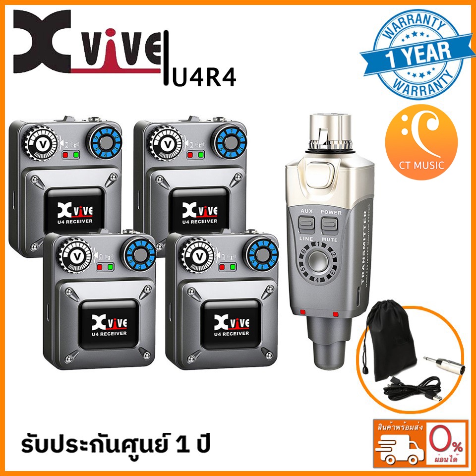 Xvive U4R4 Digital Wireless In-Ear Monitor System