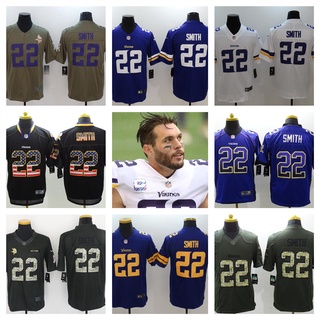 Nfl Minnesota Vikings Harrison Smith เสื้อยืดลําลอง แขนสั้น สไตล์สปอร์ต