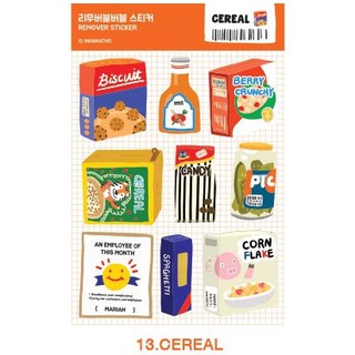 Remover Bubble Sticker - 13 CEREAL สติ๊กเกอร์